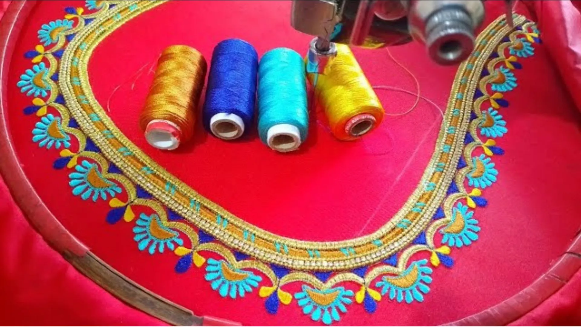 Machine embroidery